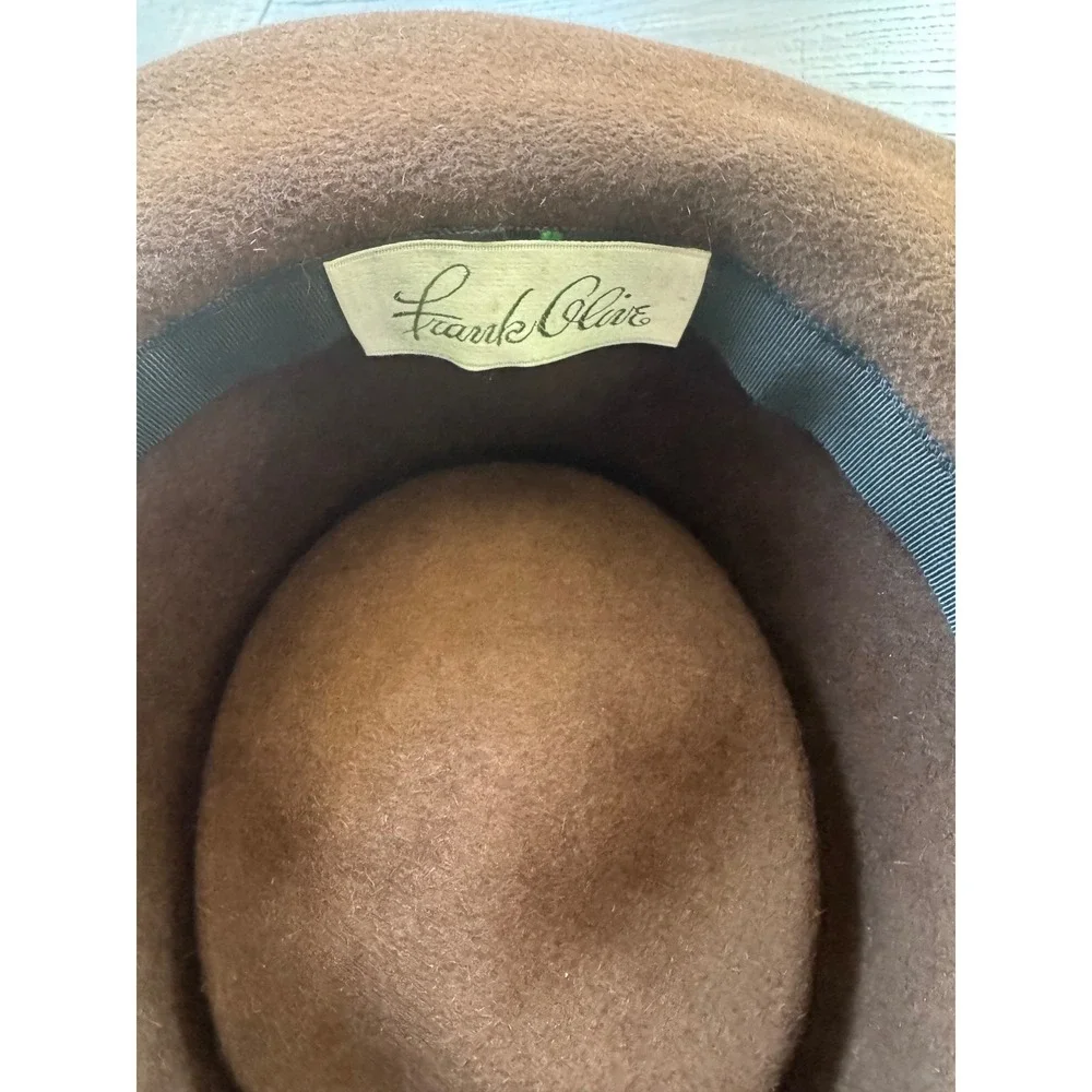 Frank‎ Olive Hat Chain Accent Western Style